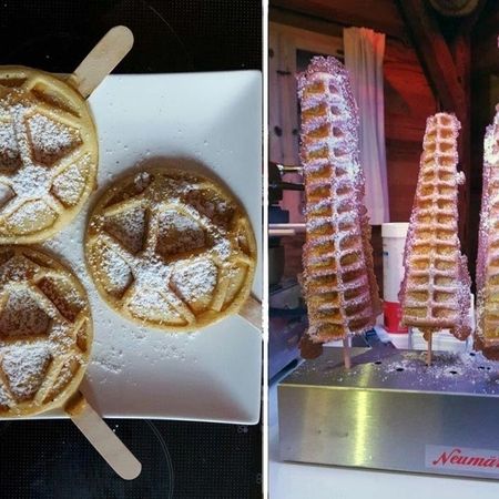 Waffeln in verschiedenen Formen