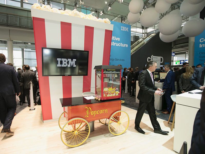 Popcornmaschine auf einem Event